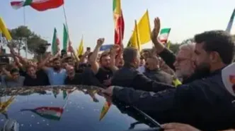 حضور لاریجانی بر مزار سیدحسن نصرالله +فیلم