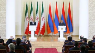 نخست‌وزیر ارمنستان: توافقات اخیر زمینه‌ساز دسترسی ریلی ایران به دریای سیاه است/ سیاست و حمکرانی در منطقه قفقاز باید قفقازی بماند/ از کوه‌های آرارات تا فلات ایران نسیم تاریخ، بوی شعر و موسیقی و مهمان‌نوازی را به سوی هر دو مرز برده است