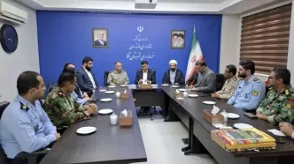 دیدار مسئولان مجتمع شهدای ارتش گهرباران با فرماندار شهرستان نکا