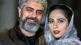 حضور متفاوت رعنا آزادی‌ور در کنار همسرش، مهدی پاکدل، در یک نمایش تئاتر
