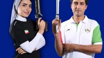 مدال برنز برای تیم میکس ایران در مسابقات تیراندازی قهرمانی آسیا