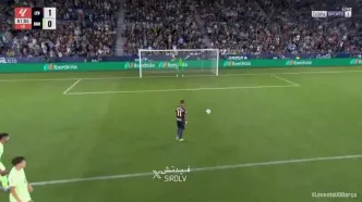 ویدیو: گل دوم لوانته به بارسلونا توسط خوزه لوئیس مورالس