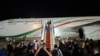 به دعوت رسمی رئیس جمهوری بلاروس؛ پزشکیان وارد مینسک شد