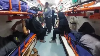 برخورد اتوبوس زائرین در محور بصره–شلمچه با جدول کنار جاده / 61 مصدوم و فوتی برجا ماند