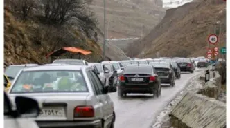 جاده چالوس بسته شد