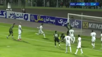 گل اول خیبر به مس رفسنجان توسط احسان حسینی