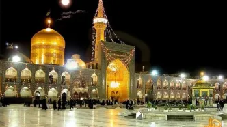 قاب خاصی که امشب از حرم امام رضا(ع) ثبت شد