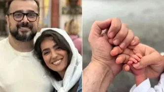 جدیدترین عکس سپند امیرسلیمانی، مونا کرمی و پسرشان!