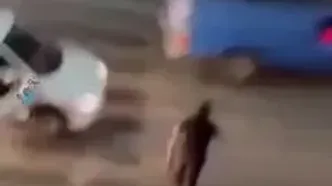 ویدئویی از مرد کلاشینکف به دست در چالوس