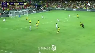 گل دوم النصر مقابل الاهلی عربستان را ببینید + ویدئو