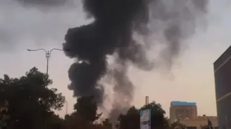 گزارش خبرنگار صداوسیما از محل حادثه آتش‌سوزی در جنوب تهران