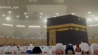 بارش باران شدید در خانه خدا