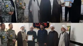 دیدار حجت الاسلام محمدحسنی با خانواده شهیدان حاتمی و صفدری