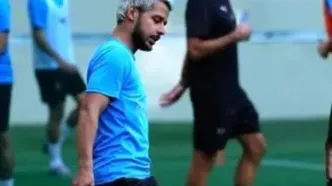 مهدی قایدی بار دیگر با لباس آبی