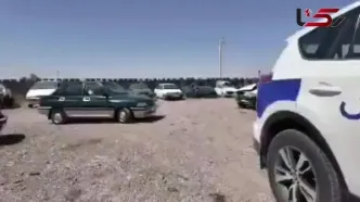 از جاده تا آتش زیر ماشین خودروی متخلف در سمنان توقیف شد!