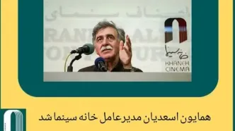 مدیرعامل جدید خانه سینما اعلام شد