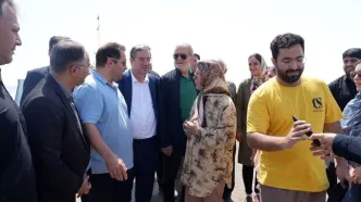 پزشکیان از دریاچه ارومیه بازدید کرد/ تصاویر