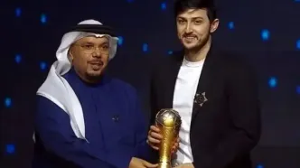 واکنش سردار آزمون بعد از دریافت توپ طلا