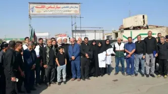 بازدید رئیس کمیسیون اصل نود مجلس از بیمارستان سیار ثامن‌الائمه