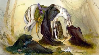 ماجرای کشیدن تابلو ظهر عاشورا توسط استاد فرشچیان از زبان خودش/ ویدئو