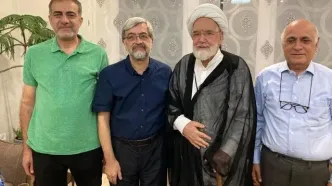دیدار مشاوران میرحسین موسوی با مهدی کروبی