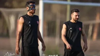ستاره پرسپولیس با ماسک در الکلاسیکو