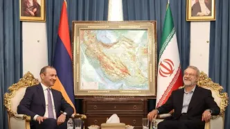 دیدار دبیر شورای امنیت ملی ارمنستان با لاریجانی