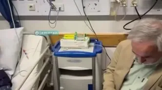 اولین فیلم از سید محمد خاتمی در بیمارستان پس از عارضه قلبی