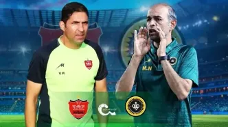 پوشش زنده؛ سپاهان ۰ - ۱ پرسپولیس | پایان نیمه اول به سود شاگردان هاشمیان
