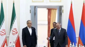 پزشکیان: ایران خواهان تثبیت صلح در منطقه قفقاز بوده و خواهد بود/ پاشینیان: بدون تردید ملاحظات ایران در احداث کریدور جدید رعایت خواهد شد