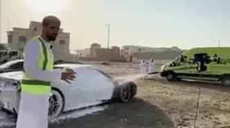 اولین کارواش پهپادی جهان در امارات