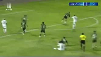 گل اول مس رفسنجان به خیبر توسط نقی زاده
