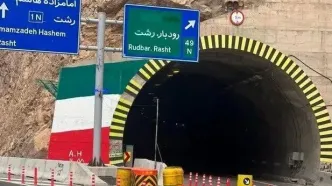 بازگشایی محور آزادراه منجیل به رودبار