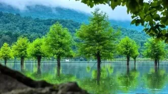 تصویر تلخ از دریاچه زیبای الندان ساری به فاصله 5 ماه