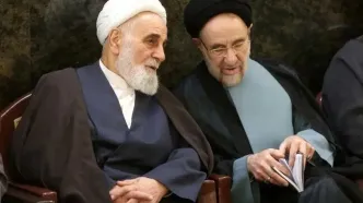 تماس تلفنی ناطق نوری با سید محمد خاتمی در پی عمل آنژیو پلاستی او
