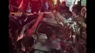 حادثه وحشتناک در اتوبان باقری / کامیون خودروها را زیر گرفت + عکس و فیلم