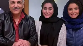 تصویری دلنشین از ژاله صامتی و دخترش در پشت صحنه تئاتر!