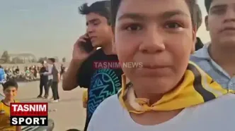 یک بانوی سپاهانی امروز درس هواداری داد