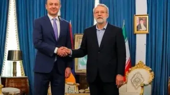 لاریجانی با مقام امنیتی ارمنستان دیدار کرد