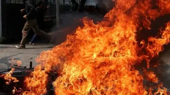 تصاویر؛ آشوب در خیابان‌های اندونزی علیه سران فاسد