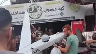 ببینید؛ سقوط پهپاد شناسایی اسرائیل در غزه