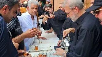پذیرایی از زائران اربعین به سبک علی لاریجانی