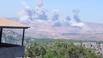 صهیونیست ها جنوب لبنان را بمباران کردند