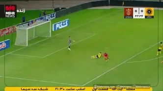 گل اول پرسپولیس به سپاهان توسط علیپور