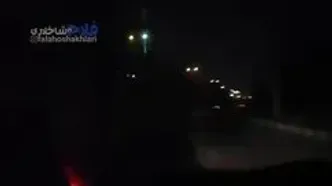 فیلم لحظه شلیک دقیق پلیس هنگام تعقیب خودرو دزدان در فلاح تهران