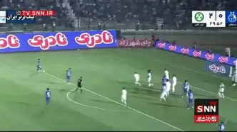 گل اول استقلال به ذوب آهن با سوپر گل کوشکی