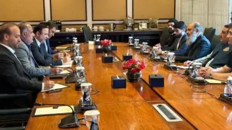 دیدار دبیر شورای‌عالی مناطق آزاد با وزیر تجارت پاکستان در جریان سفر رئیس‌جمهور به اسلام‌آباد
