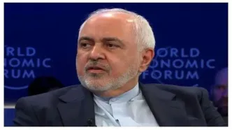 حضور ظریف در خطبه خوانی اربعین در حرم امام رضا(ع)/ عکس