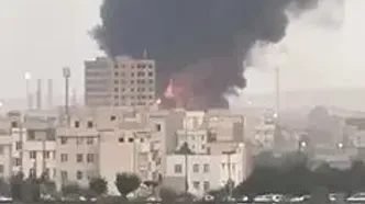 فیلم بزرگترین آتش سوزی درجنوب تهران