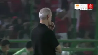 گل اول فولاد به پرسپولیس توسط سلیمانی + ویدئو